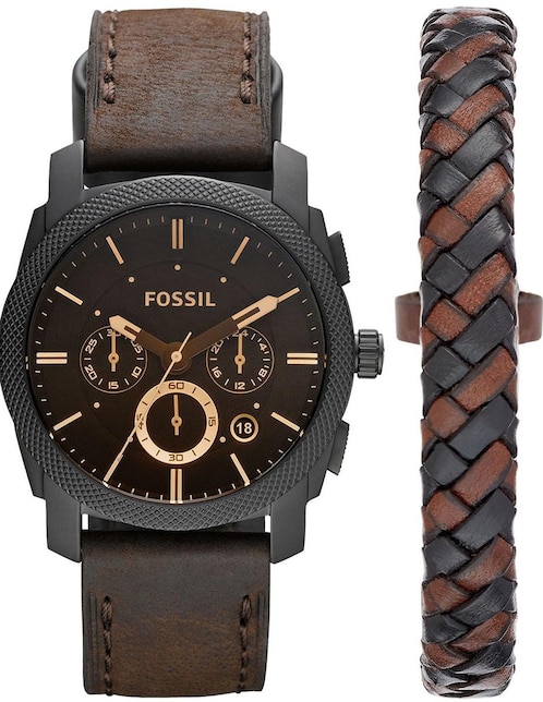 Box set  reloj Fossil Machine para hombre FS5251SET