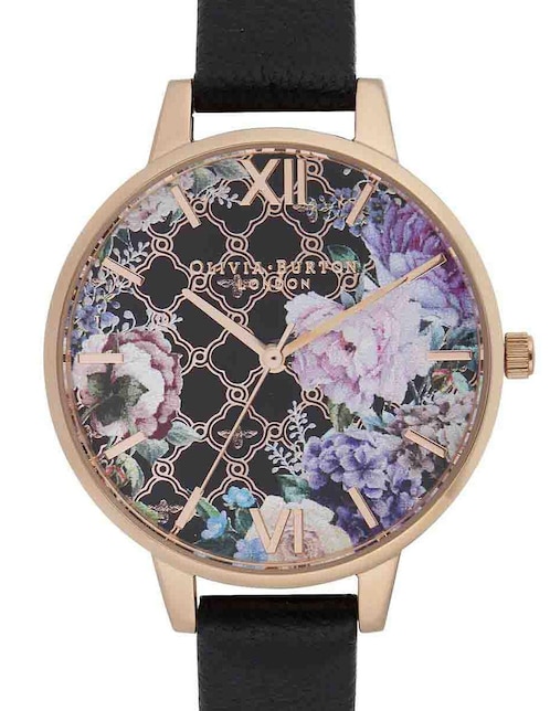 Reloj para mujer Olivia Burton Enchanted Garden OB16GH11 negro