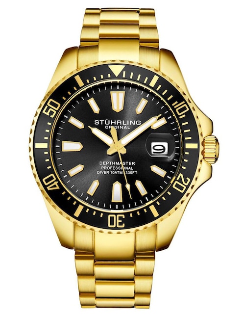 "reloj" stuhrling depthmaster aquadiver "para" hombre 3950a.7