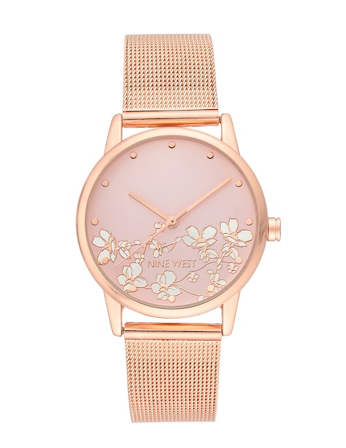Reloj Nine West Rose Gold Collection para mujer NW2428FLRG