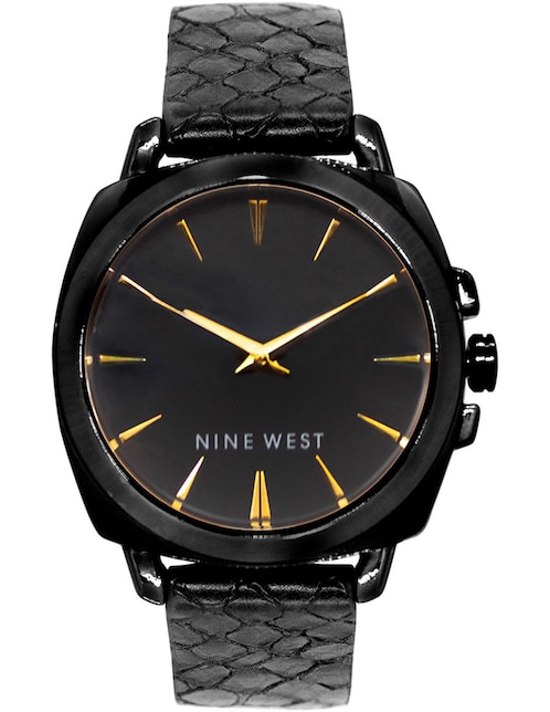 Reloj Nine West Black Collection para mujer NW2391GYGY