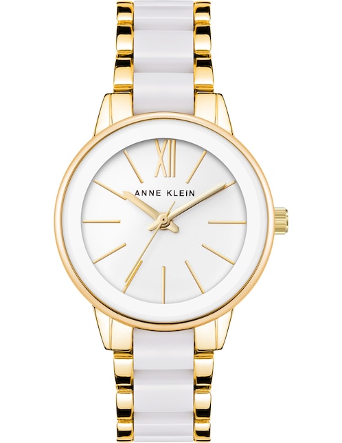 Reloj Anne Klein White Collection para mujer Ak3878wtgb