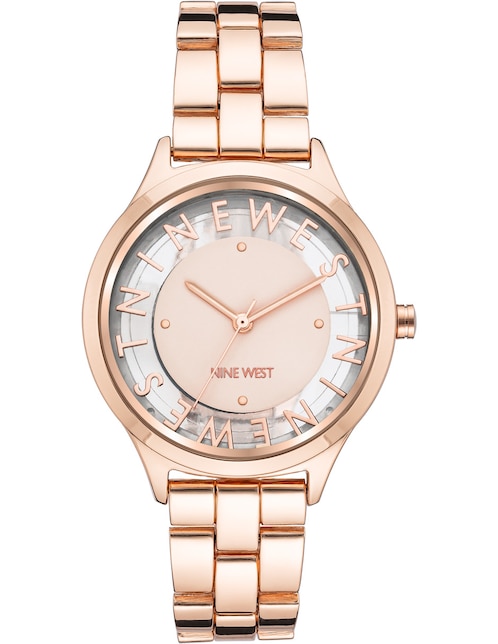 Reloj Nine West Rose Gold Collection para mujer Nw2588rgrg