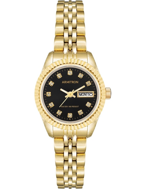Reloj Armitron Black and Gold Collection para mujer 752475bkgp