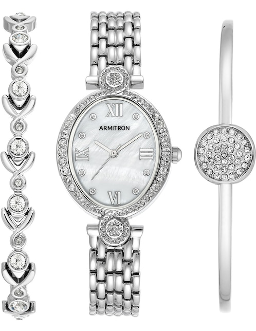 Box Set reloj Armitron Dress para mujer 755604MPSVST