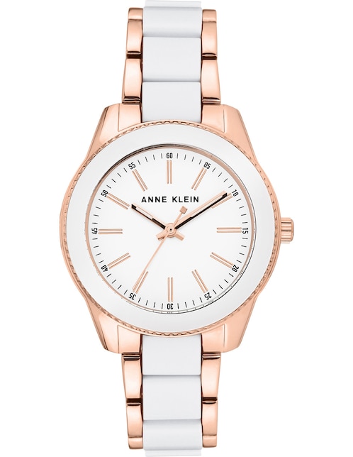 Reloj Anne Klein White Collection para mujer Ak3214wtrg