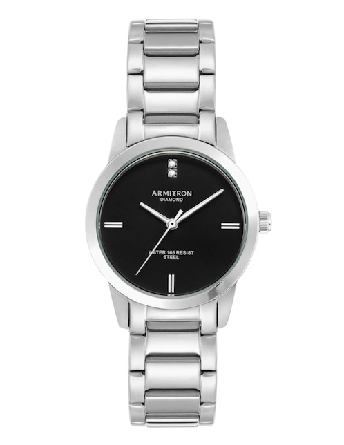 Reloj Armitron Silver Collection para mujer 755825bksv