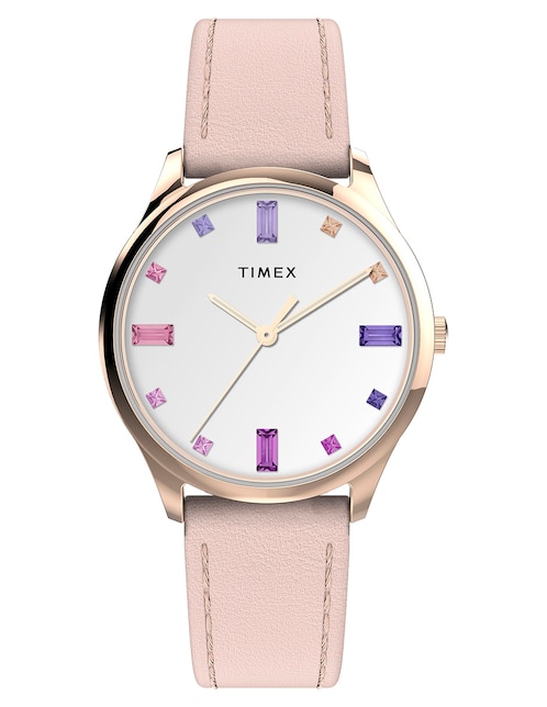 Reloj Timex Dress 32mm Crystal Dial para mujer Tw2v764006p