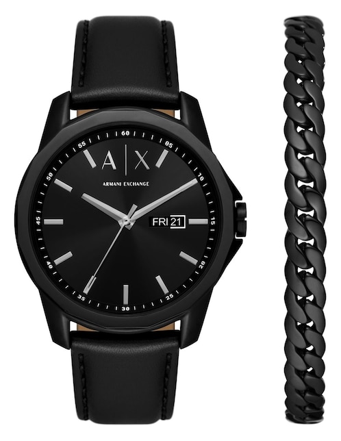 Box set reloj A/X Armani Exchange Smart para hombre AX7147SET