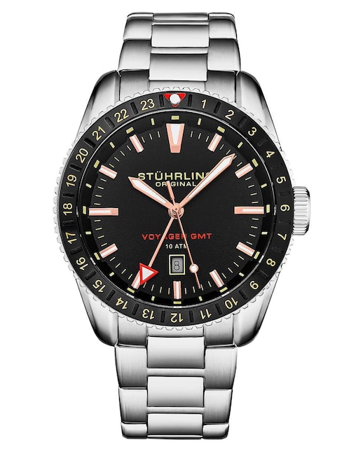 "reloj" stuhrling gmt "para" hombre 4017