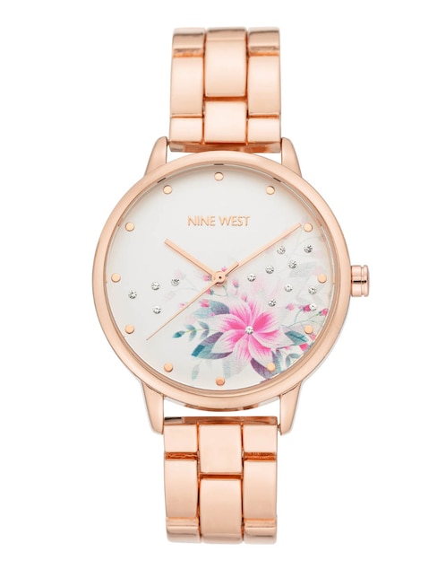 Reloj Nine West Rose Gold Collection para mujer Nw2460svrg
