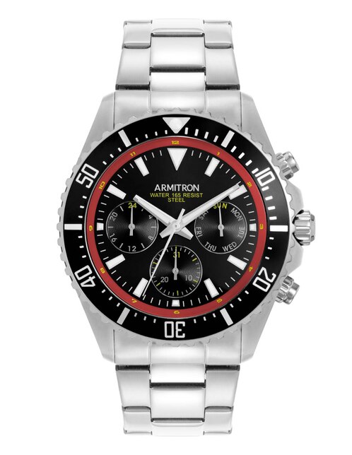Reloj Armitron Silver collection para hombre 205351brsv