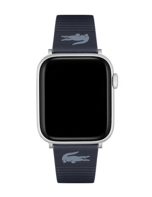 Correa para reloj Lacoste para Apple de piel con acabado liso y brillante