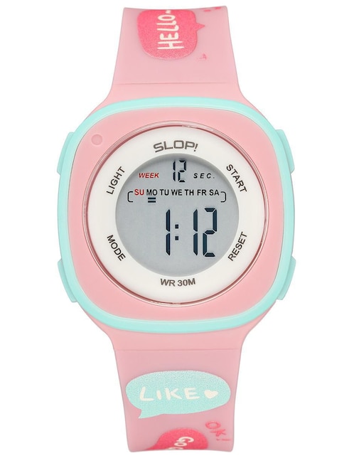 Reloj Slop Rosa Print Multicolor para niña SW2207LK3