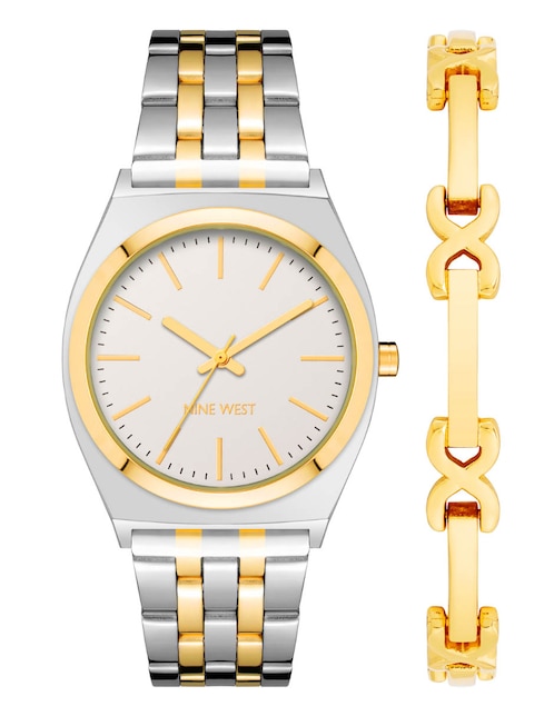 Reloj Nine West Two Tone-Gold Collection para mujer NW2633TTST