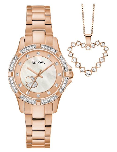 Box set reloj Bulova Cristales para mujer 98X136