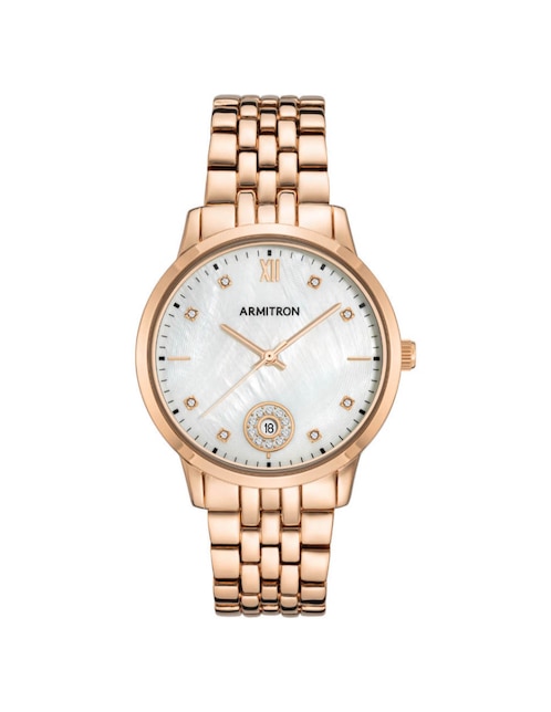 Reloj Armitron Rose Gold Collection para hombre AR755833MPRG