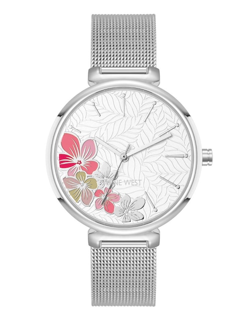 Reloj Nine West Silver Collection para mujer nw3001flsv