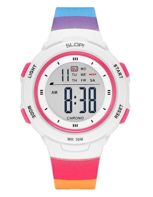 Reloj Slop Blanco Multicolor unisex SW8217LK18