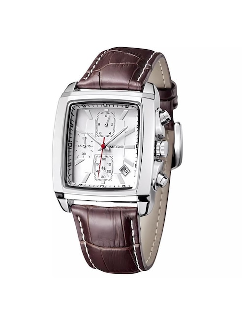 Reloj Megir para hombre Cuadrado Metalico