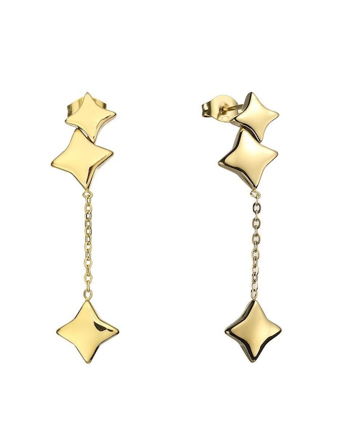 Aretes de estrella con acabado brillante Aretes de estrella con acabado brillante