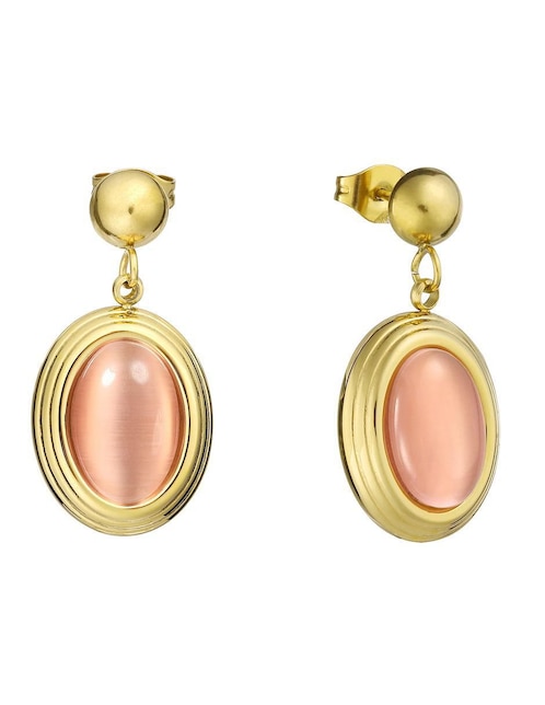 Aretes de óvalo con acabado brillante resina Aretes de óvalo con acabado brillante resina