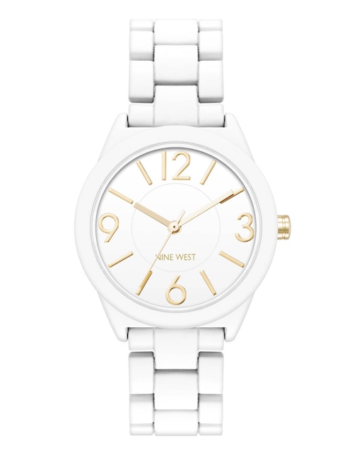 Reloj Nine West White Collection para mujer NW3092WTWT