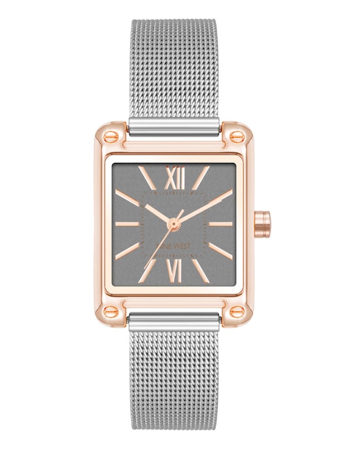 Reloj Nine West Silver Collection para mujer NW3091GYRT