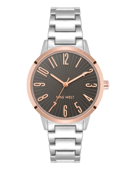 Reloj Nine West Silver Collection para mujer NW3127GYRT
