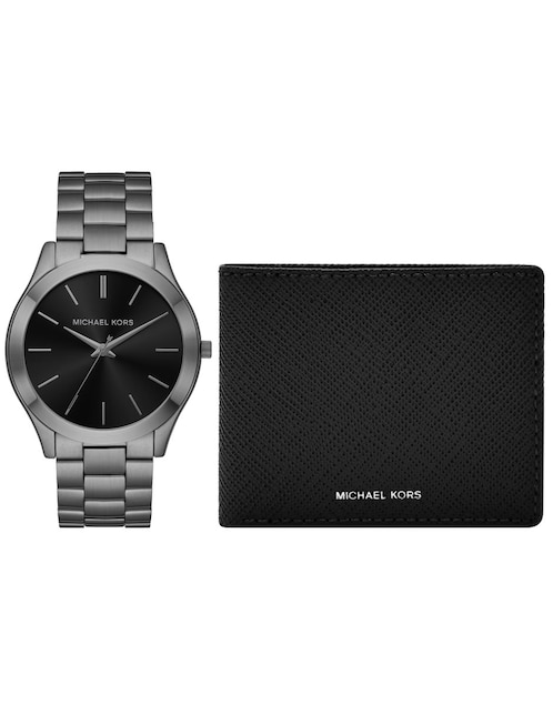 Box set reloj Michael Kors Slim Runway para hombre MK1044