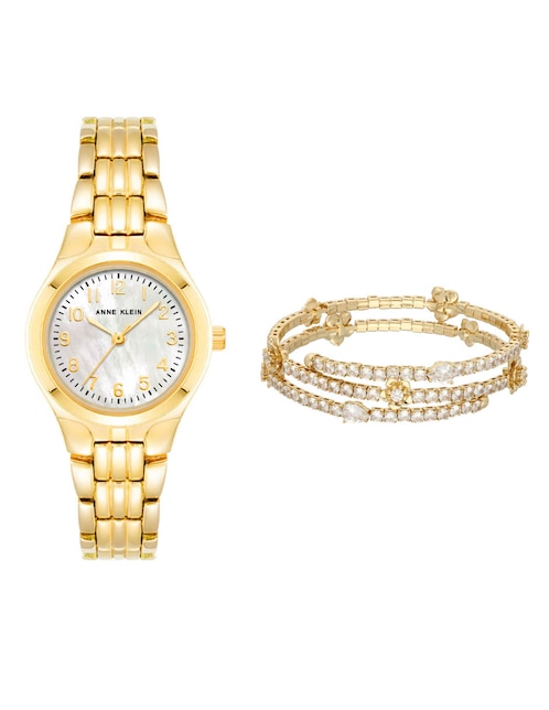 Reloj Anne Klein Gold Collection para mujer Ak03924boxgb