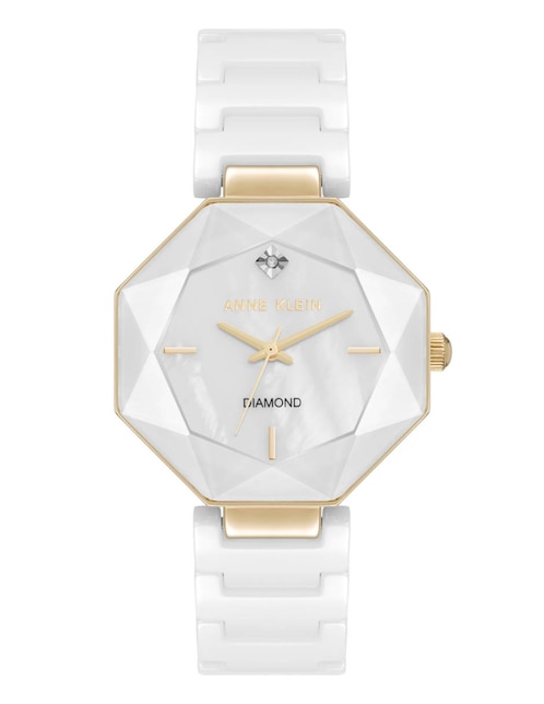 ANNE KLEIN Reloj Anne Klein White Collection para mujer AK5064GPWT