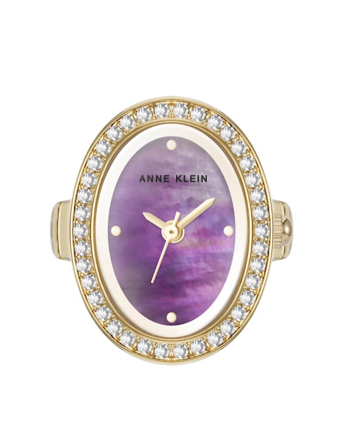 Reloj anillo Anne Klein Gold Collection para mujer