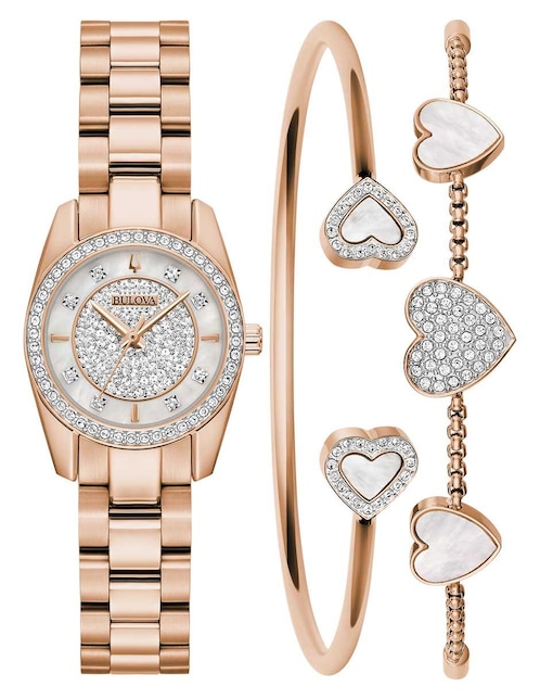 Box set reloj Bulova cristales para mujer 98X141