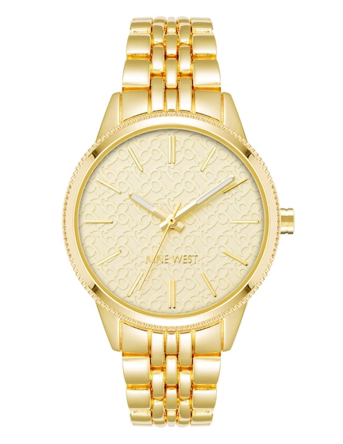 Orologio Analogico Al Quarzo In Tonalità Oro Da Donna Nine West