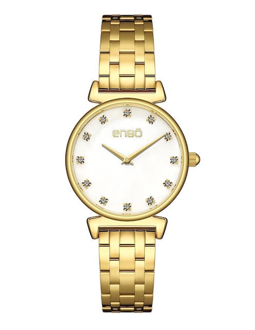 Reloj Clásica Elegancia Golden Radiance para mujer EW1076L1