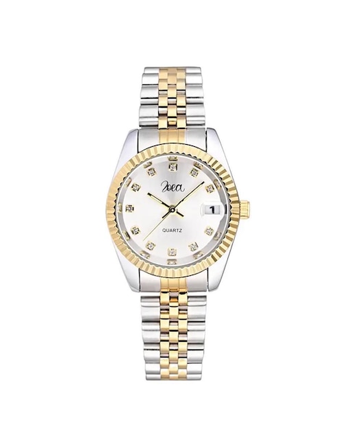Reloj Op para mujer Dorado/Plateado