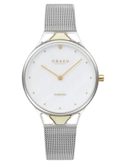 Reloj Obaku Denmark Pergament Steel para mujer V302LXCWMC