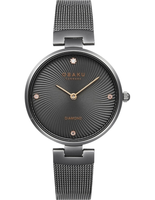 Reloj Obaku Denmark Diamant Smokey para mujer V256LXUUMU-DD