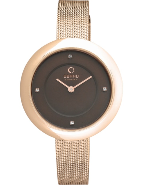 Reloj Obaku Denmark Lyng Walnut para mujer V162LXVNMV