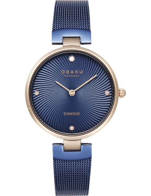Reloj Obaku Denmark Diamant Ocean para mujer V256LXVLML-DD