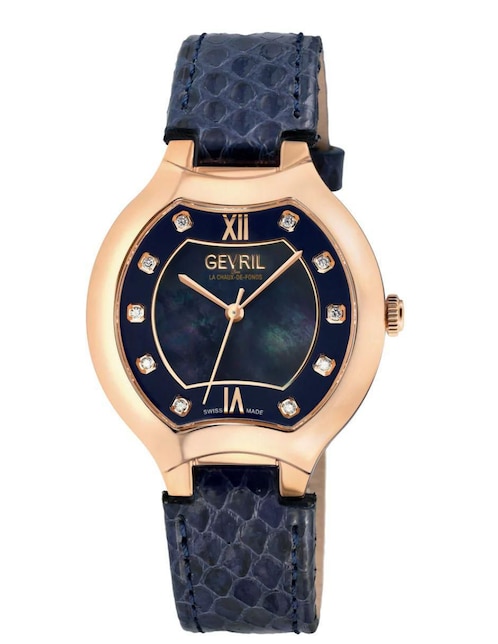 Reloj Gevril Suizo para mujer Lugano Diamond