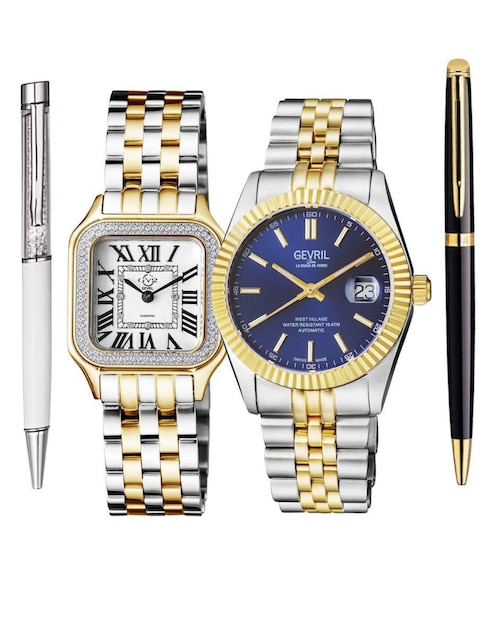 Reloj Gevril West Village & Milan unisex 12113B & 48904