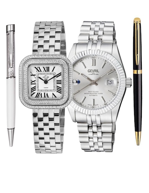 Reloj Gevril Wall Street & Bellagio unisex 12130B & 48902