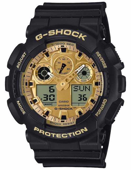 Reloj G-SHOCK BLACK & GOLD SERIES para hombre GA-100GGB-1A9CR 1