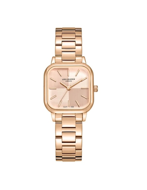 Reloj Lee Cooper Rose Gold Collection para mujer LC08134.410