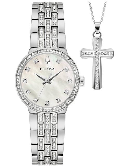 Kit de reloj Bulova Cristal para mujer 96X163