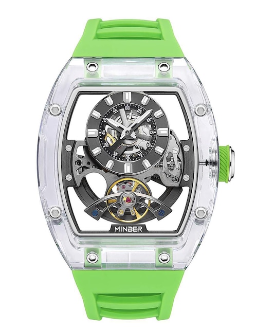 Reloj Minber Crystal Skeleton para hombre M9027G-3.01