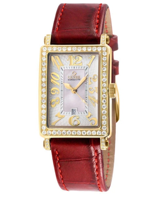 Reloj Gevril Avenue Of Americas Mini Diamond para mujer 7449YL