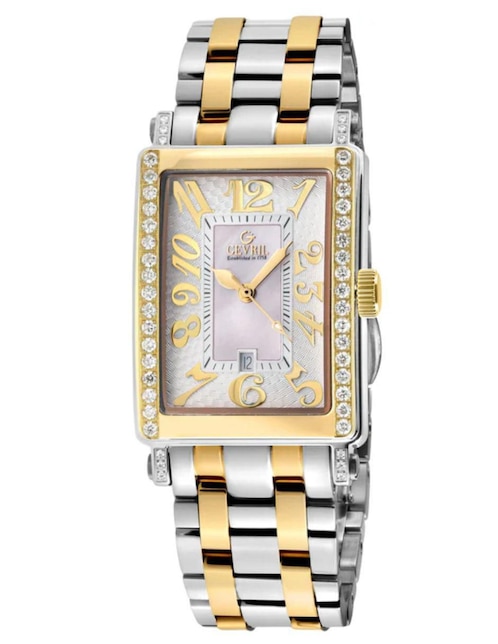 Reloj Gevril Avenue of Americas Mini Diamond para mujer 7544YEB